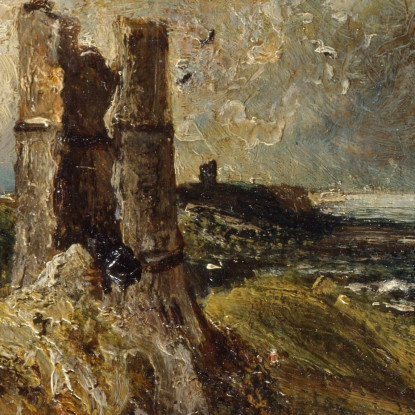Castello Di Hadleigh John Constable jcn43 quadro stampato su tela