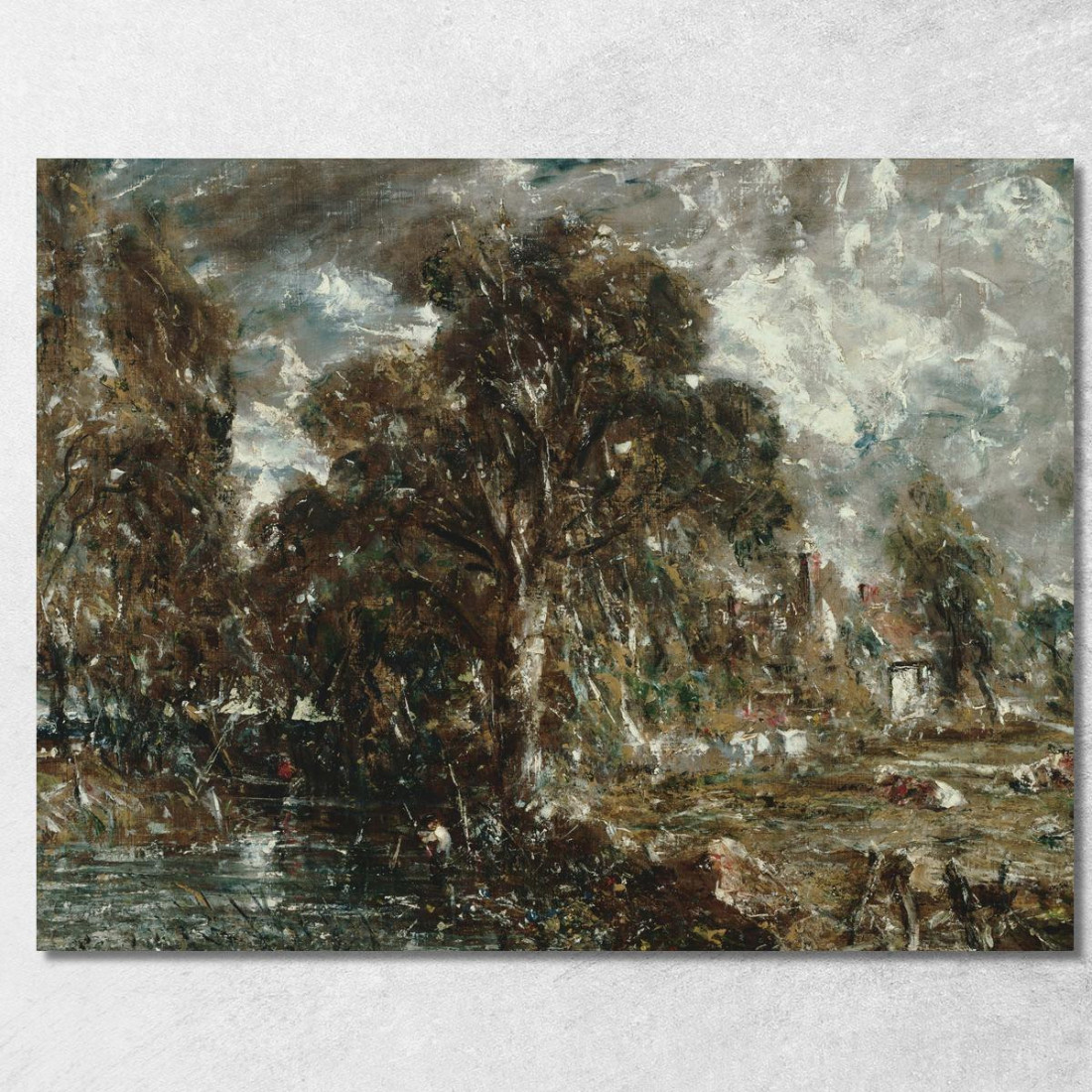 Sul Fiume Stour John Constable jcn62 quadro stampato su tela
