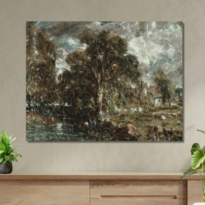 Sul Fiume Stour John Constable jcn62 quadro stampato su tela