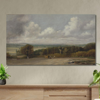 Scena Di Aratura Nel Suffolk John Constable jcn65 quadro stampato su tela