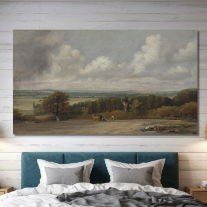 Scena Di Aratura Nel Suffolk John Constable jcn65 quadro stampato su tela