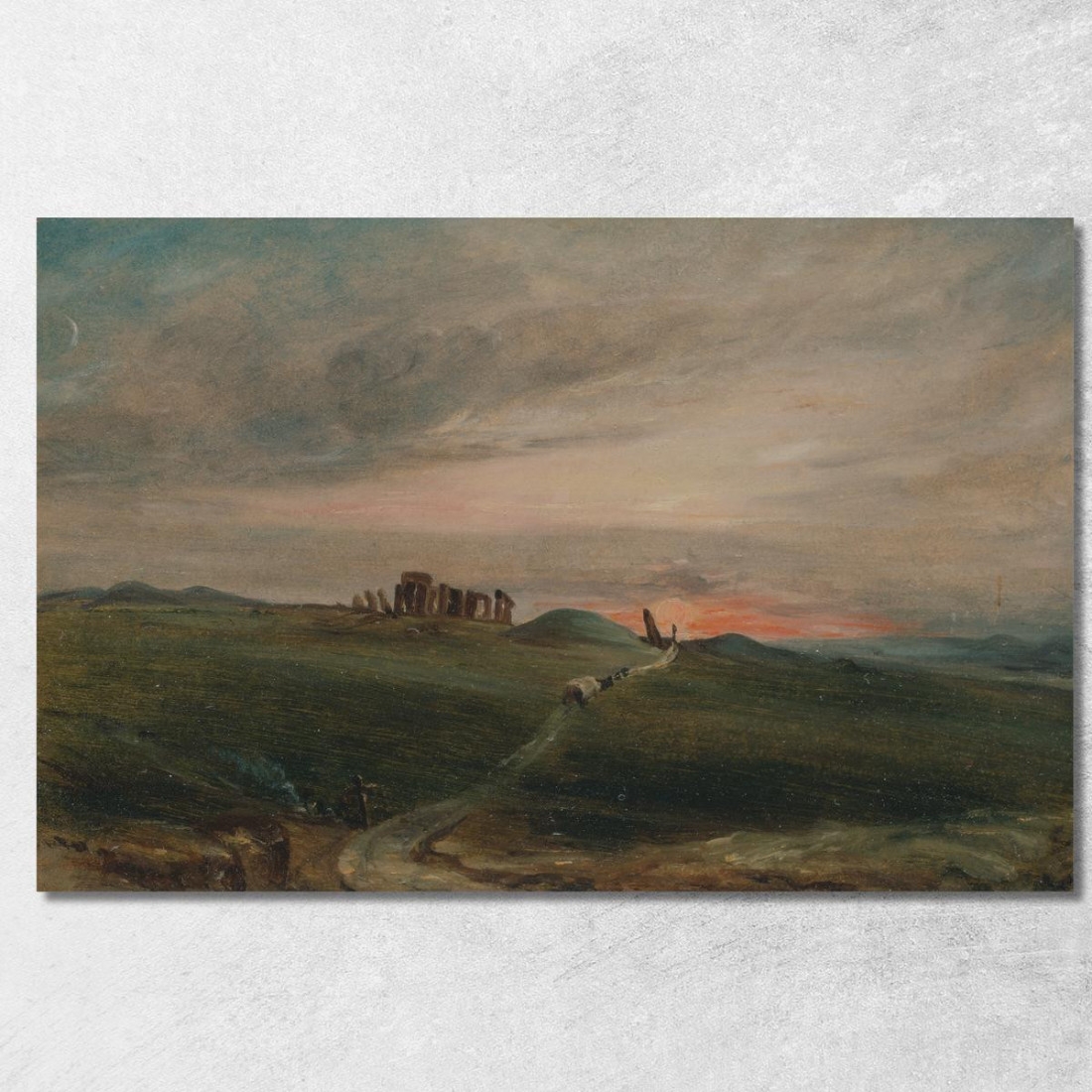Stonehenge Al Tramonto John Constable jcn81 quadro stampato su tela
