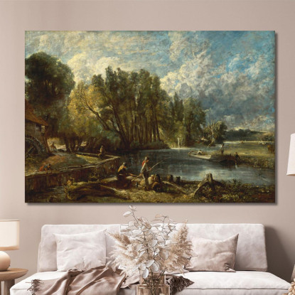 Mulino Di Stratford John Constable jcn82 quadro stampato su tela