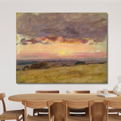 Sera D'Estate Con Nuvole Di Tempesta John Constable jcn87 quadro stampato su tela