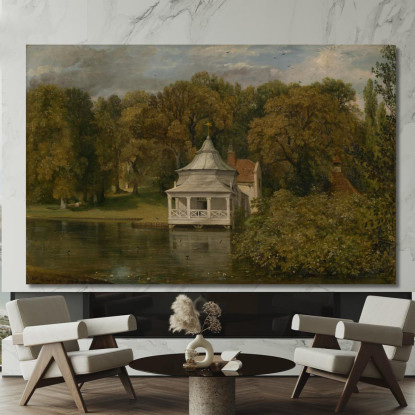 Gli Alloggi Dietro Alresford Hall John Constable jcn97 quadro stampato su tela