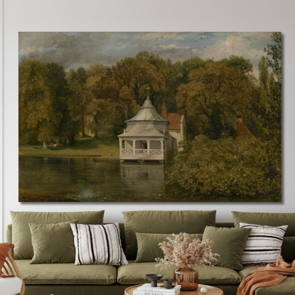 Gli Alloggi Dietro Alresford Hall John Constable jcn97 quadro stampato su tela