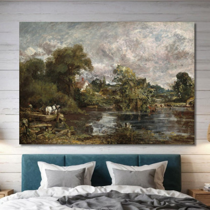 Il Cavallo Bianco John Constable jcn99 quadro stampato su tela