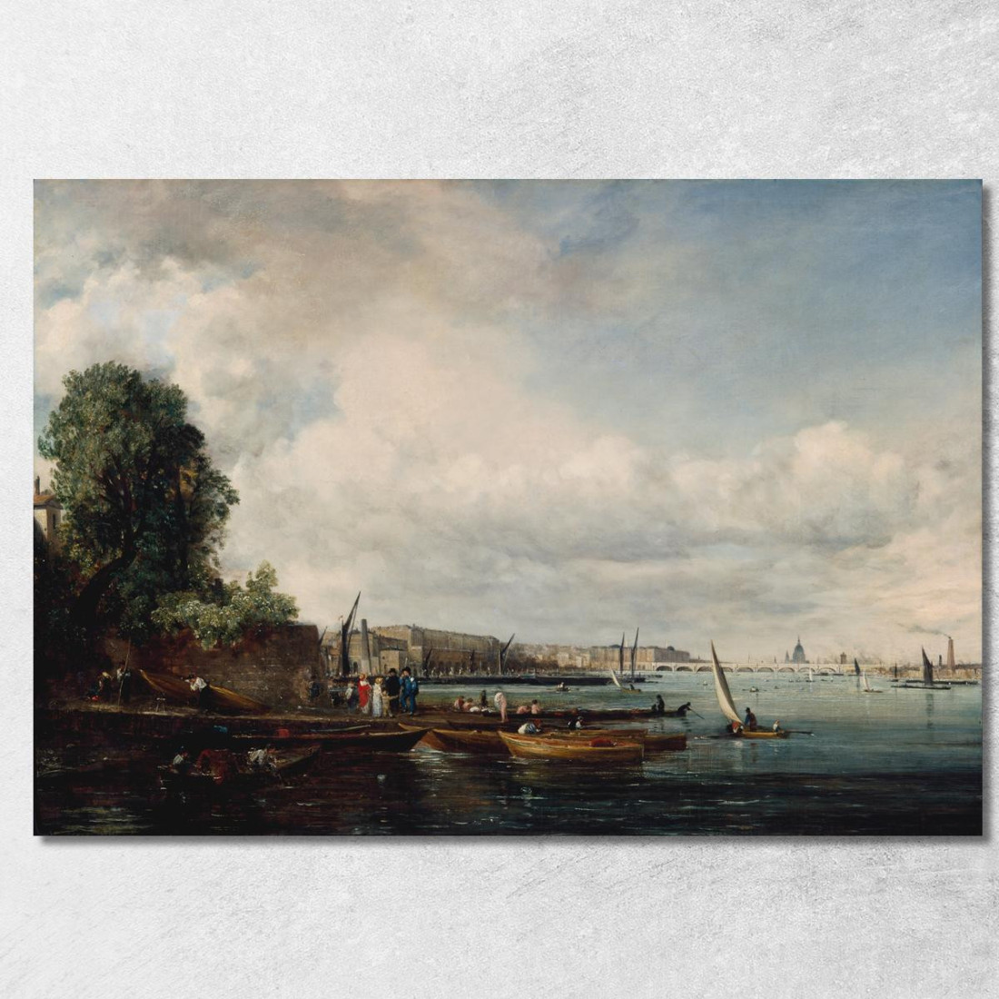 Ponte Di Waterloo John Constable jcn100 quadro stampato su tela