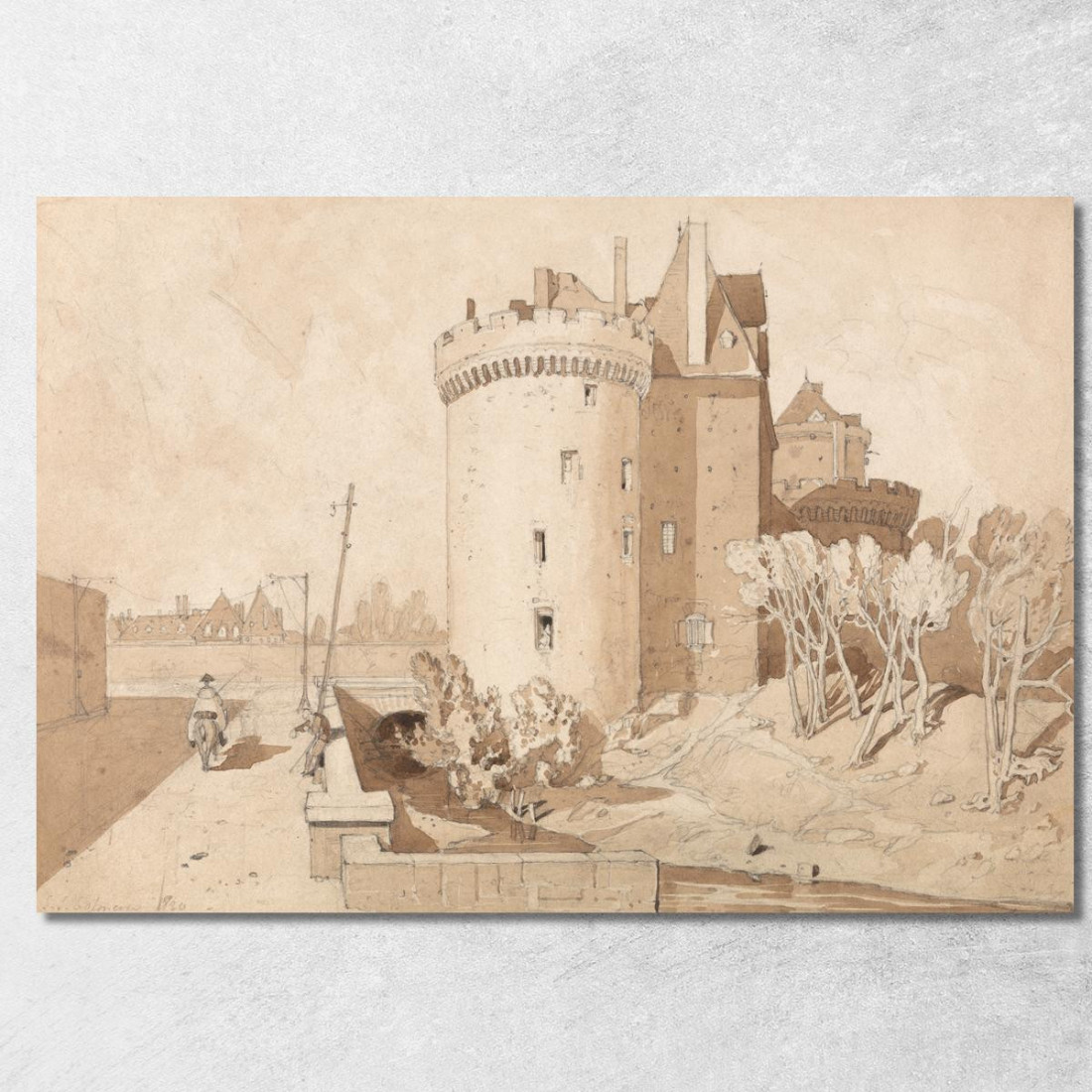 Castello Ad Alençon John Sell Cotman jsc14 quadro stampato su tela Castello Ad Alençon John Sell Cotman jsc14 quadro stampato su tela