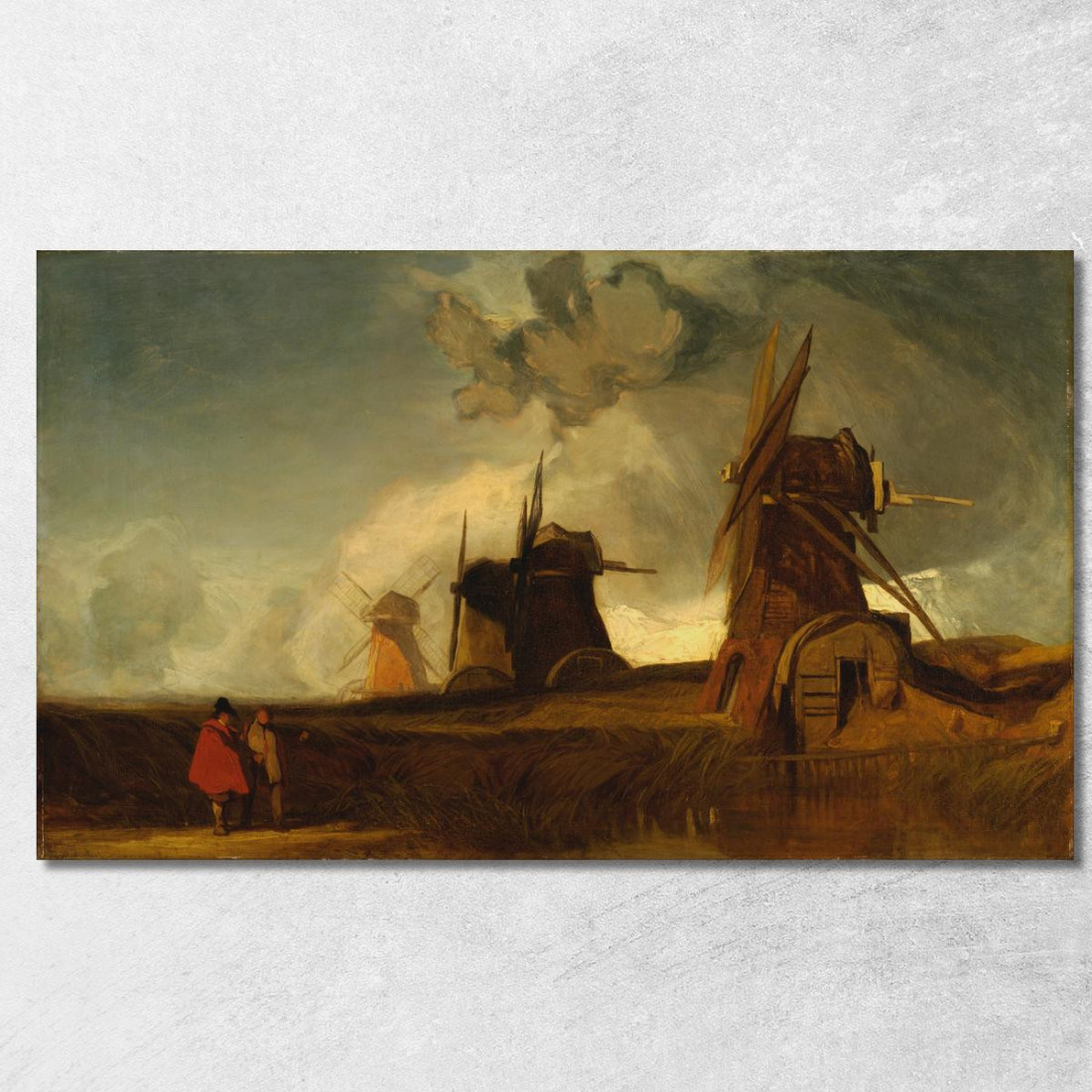 Mulini Di Drenaggio Nelle Paludi Di Crowland Lincolnshire John Sell Cotman jsc19 quadro stampato su tela Mulini Di Drenaggio Nelle Paludi Di Crowland Lincolnshire John Sell Cotman jsc19 quadro stampato su tela
