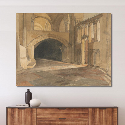 Cattedrale Di Norwich Ingresso Alla Cappella Di Gesù John Sell Cotman jsc41 quadro stampato su tela