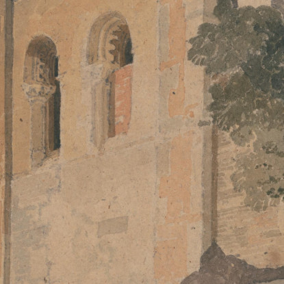 Castello Di Sheriff Hutton Yorkshire John Sell Cotman jsc47 quadro stampato su tela