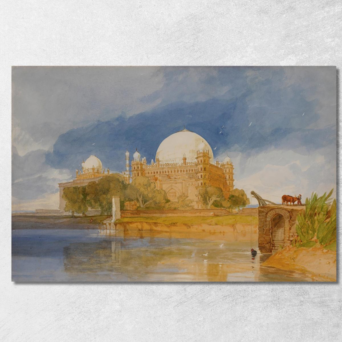 Tomba Del Sultano Mahamed Shah A Bijapur India John Sell Cotman jsc53 quadro stampato su tela Tomba Del Sultano Mahamed Shah A Bijapur India John Sell Cotman jsc53 quadro stampato su tela