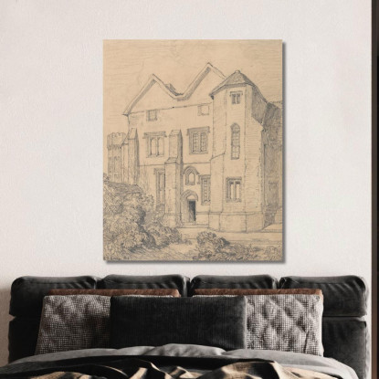 Rettorato Di Upwell Norfolk John Sell Cotman jsc59 quadro stampato su tela