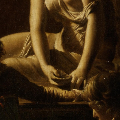 Accademia Alla Luce Della Lampada Joseph Wright of Derby jwd6 quadro stampato su tela