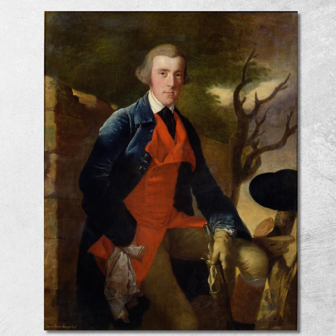 Edward Becher Leacroft Di Wirksworth Joseph Wright of Derby jwd15 quadro stampato su tela Edward Becher Leacroft Di Wirksworth Joseph Wright of Derby jwd15 quadro stampato su tela