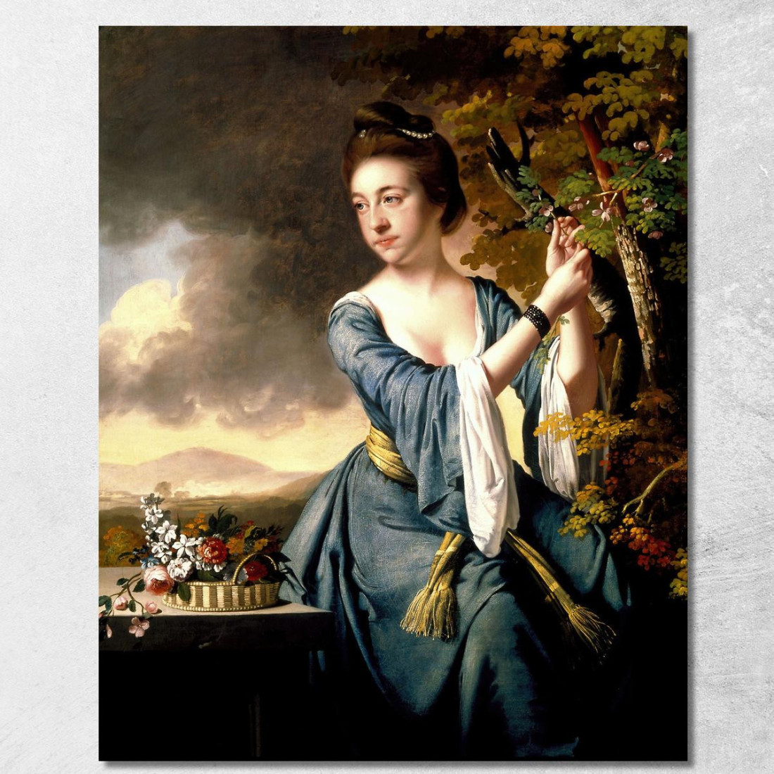 Elizabeth Signora John Bostock Joseph Wright of Derby jwd17 quadro stampato su tela Elizabeth Signora John Bostock Joseph Wright of Derby jwd17 quadro stampato su tela