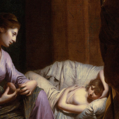 Penelope Che Disfa La Sua Tela Joseph Wright of Derby jwd30 quadro stampato su tela