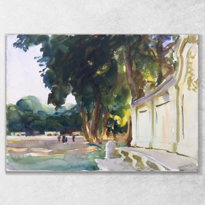 Mezzogiorno Spagnolo Aranjuez John Singer Sargent jss285 quadro stampato su tela