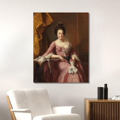Ritratto Di Una Donna Joseph Wright of Derby jwd38 quadro stampato su tela