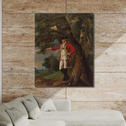 Ritratto Del Colonnello Charles Heathcote Joseph Wright of Derby jwd39 quadro stampato su tela