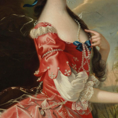 Ritratto Di Miss Ann Carver Davanti A Un Paesaggio Joseph Wright of Derby jwd44 quadro stampato su tela