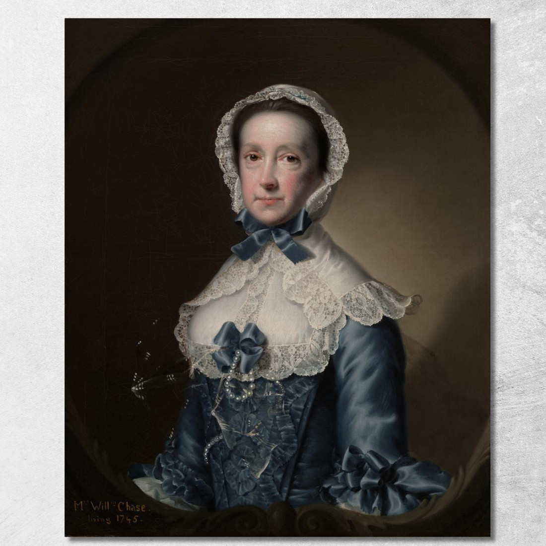 Ritratto Della Signora William Chase Sr. Joseph Wright of Derby jwd49 quadro stampato su tela Ritratto Della Signora William Chase Sr. Joseph Wright of Derby jwd49 quadro stampato su tela