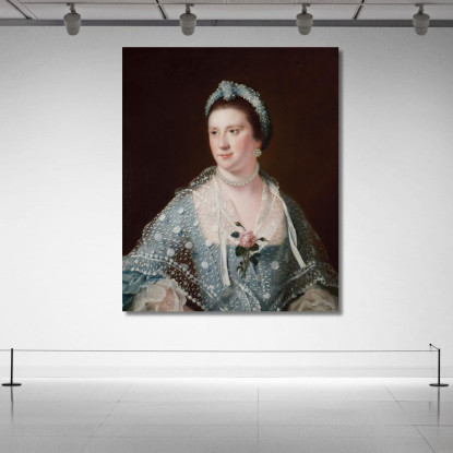 Ritratto Dell'Onorevole Signora Boyle Joseph Wright of Derby jwd53 quadro stampato su tela