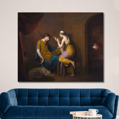 La Fanciulla Corinzia Joseph Wright of Derby jwd59 quadro stampato su tela