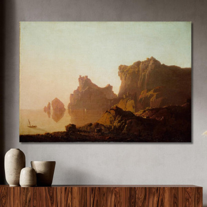 Il Golfo Di Salerno Joseph Wright of Derby jwd61 quadro stampato su tela