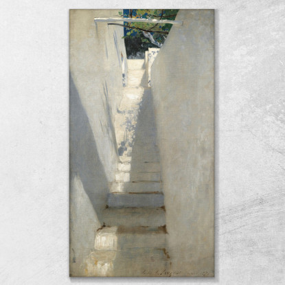 Scala A Capri John Singer Sargent jss289 quadro stampato su tela