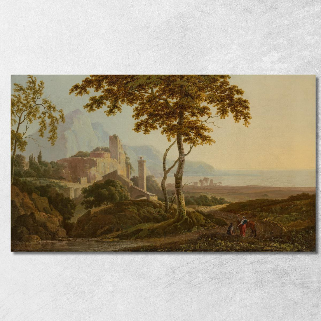 Veduta Di San Felice Circeo Vicino A Gaeta Joseph Wright of Derby jwd66 quadro stampato su tela Veduta Di San Felice Circeo Vicino A Gaeta Joseph Wright of Derby jwd66 quadro stampato su tela