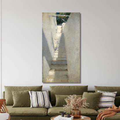 Scala A Capri John Singer Sargent jss289 quadro stampato su tela