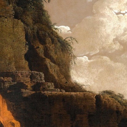 La Tomba Di Virgilio Al Chiaro Di Luna Joseph Wright of Derby jwd68 quadro stampato su tela
