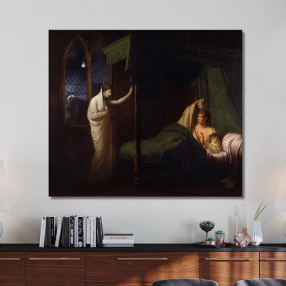 William E Margaret Joseph Wright of Derby jwd69 quadro stampato su tela