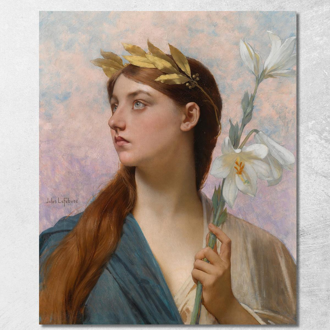 Un'Allegoria Della Vittoria Jules Joseph Lefebvre jle1 quadro stampato su tela Un'Allegoria Della Vittoria Jules Joseph Lefebvre jle1 quadro stampato su tela
