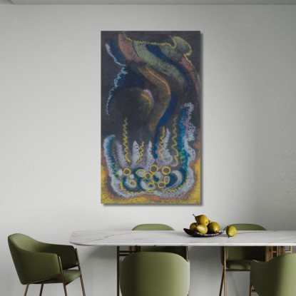 Medusa E Scia Verde Jules Schmalzigaug jsh13 quadro stampato su tela