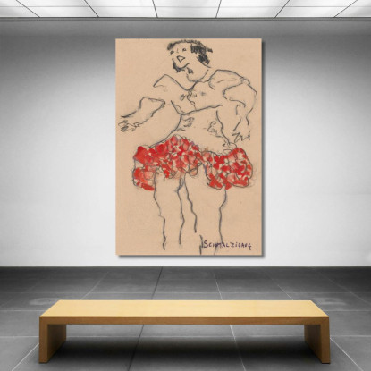 Frangia Rossa Jules Schmalzigaug jsh15 quadro stampato su tela