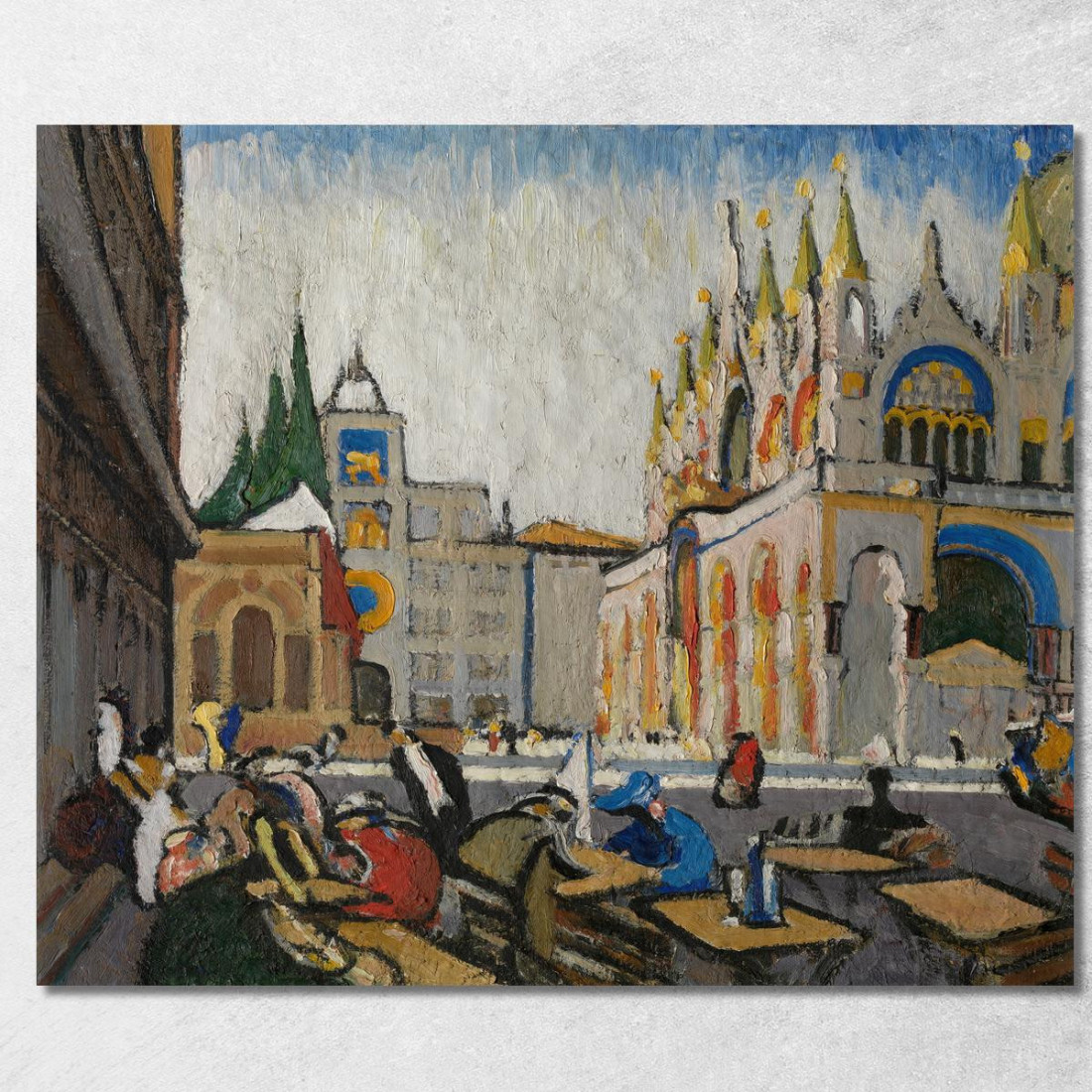 San Marco Dalla Piazzetta Jules Schmalzigaug jsh18 quadro stampato su tela San Marco Dalla Piazzetta Jules Schmalzigaug jsh18 quadro stampato su tela