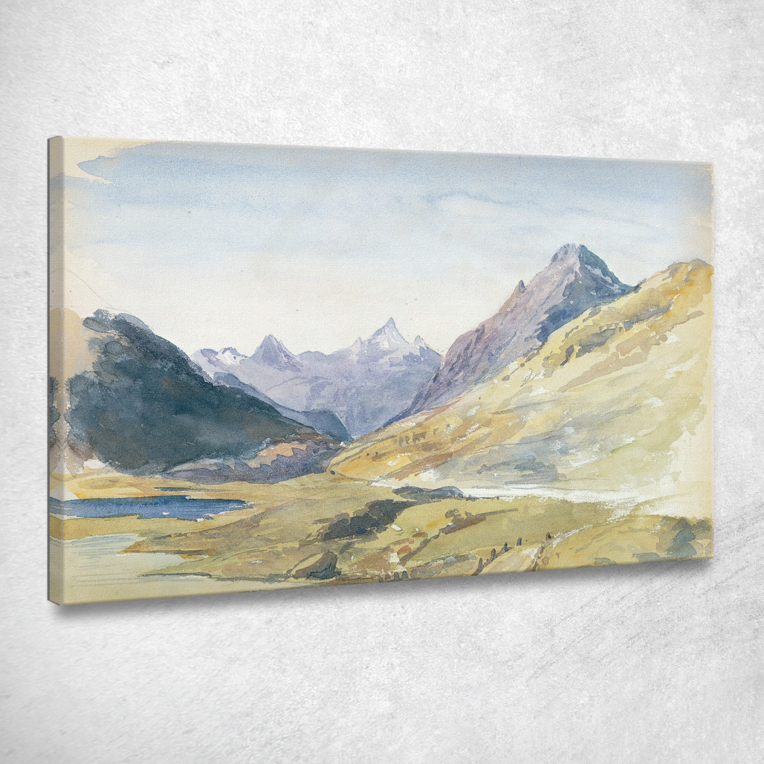 Cima Del Passo Bernina John Singer Sargent jss295 quadro stampato su tela Cima Del Passo Bernina John Singer Sargent jss295 quadro stampato su tela