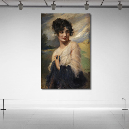 Ritratto Di Una Signora Leopold Schmutzler lsc7 quadro stampato su tela