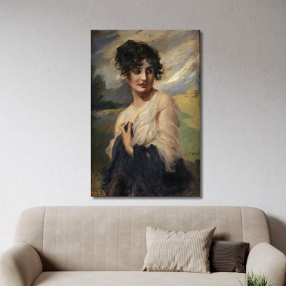 Ritratto Di Una Signora Leopold Schmutzler lsc7 quadro stampato su tela