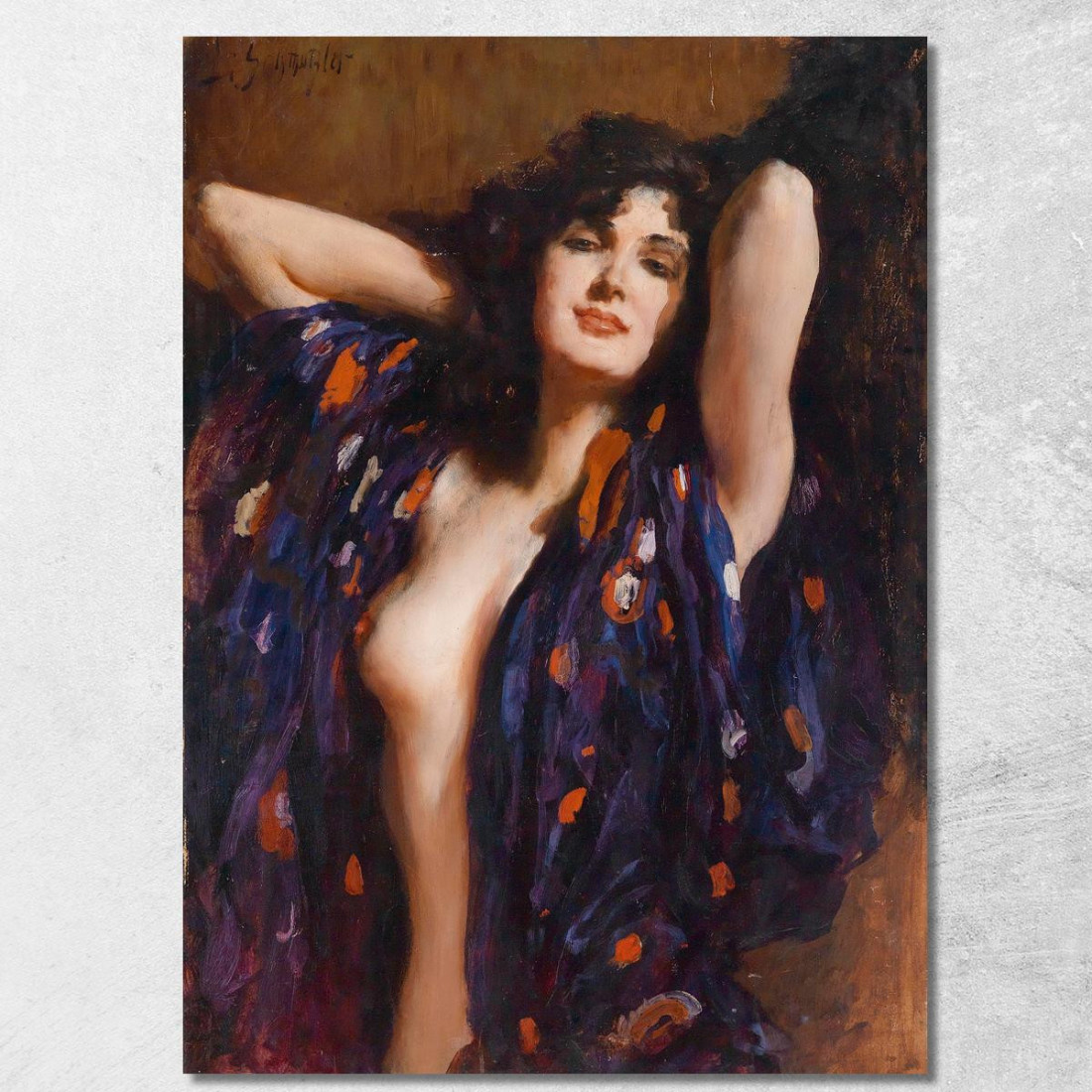 Sguardo Seducente Leopold Schmutzler lsc14 quadro stampato su tela Sguardo Seducente Leopold Schmutzler lsc14 quadro stampato su tela