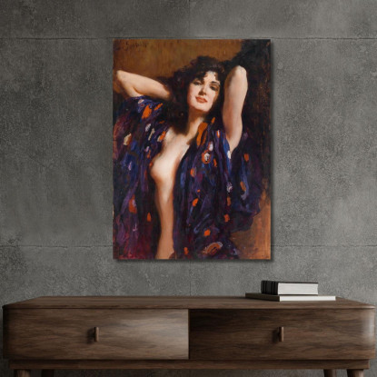 Sguardo Seducente Leopold Schmutzler lsc14 quadro stampato su tela