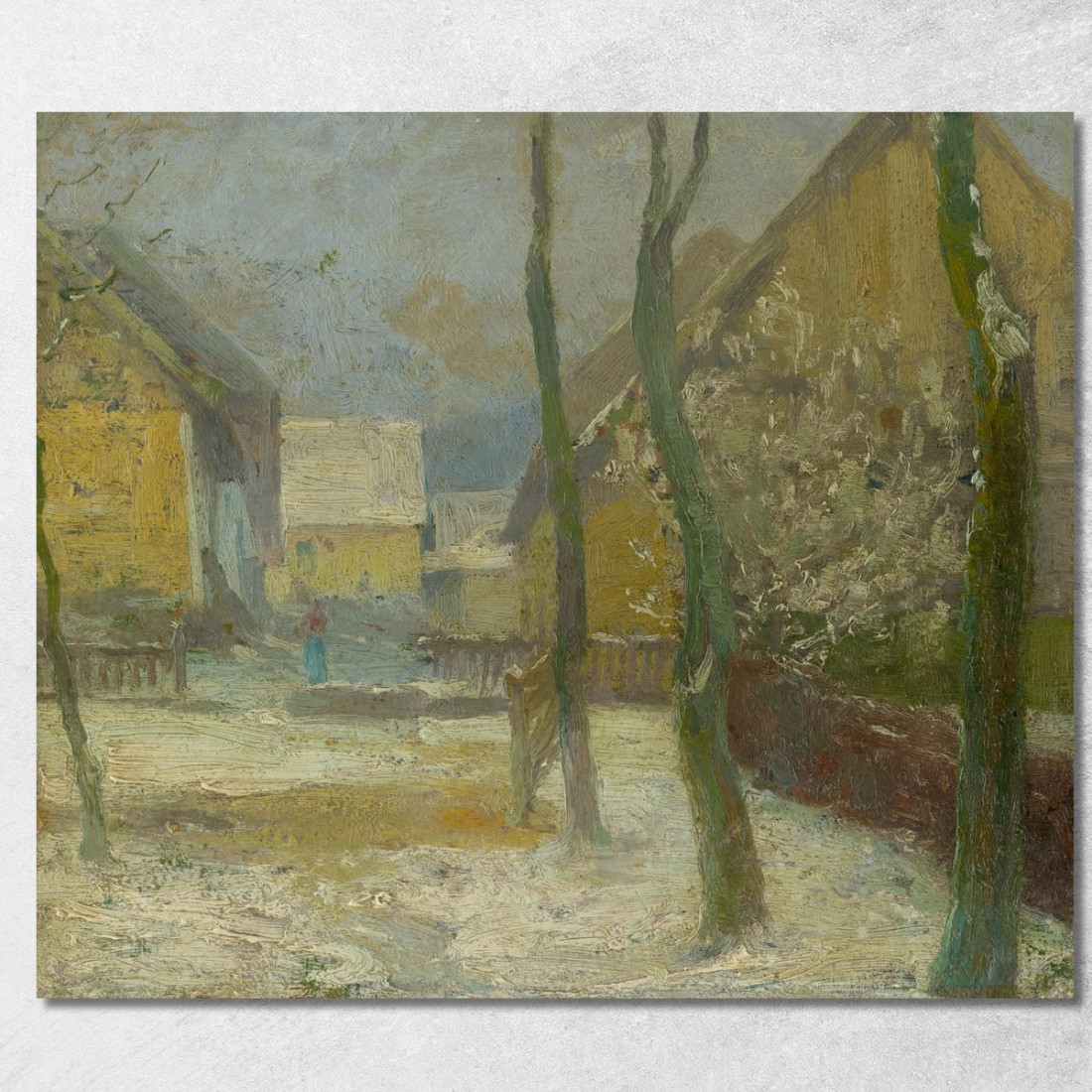 Cortile Dell'Artista A Slanec In Inverno Ľudovít Čordák lco4 quadro stampato su tela Cortile Dell'Artista A Slanec In Inverno Ľudovít Čordák lco4 quadro stampato su tela