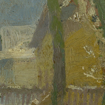 Cortile Dell'Artista A Slanec In Inverno Ľudovít Čordák lco4 quadro stampato su tela