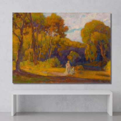 Al Tramonto Ľudovít Čordák lco5 quadro stampato su tela