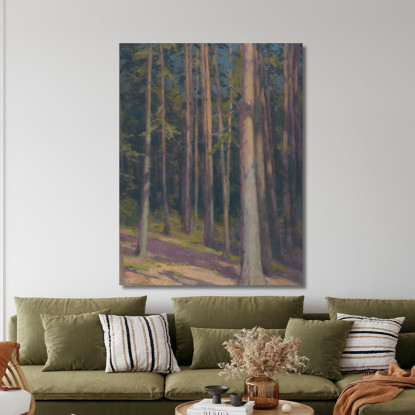 Foresta Di Abeti Ľudovít Čordák lco16 quadro stampato su tela