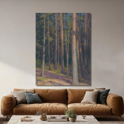 Foresta Di Abeti Ľudovít Čordák lco16 quadro stampato su tela