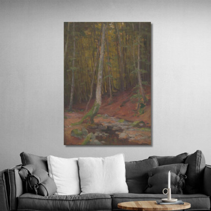 Foresta 2 Ľudovít Čordák lco17 quadro stampato su tela